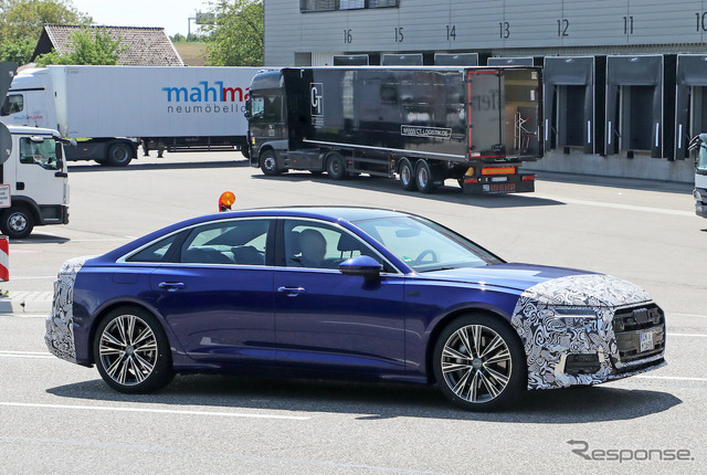 アウディ A6 Sライン 改良新型プロトタイプ(スクープ写真)