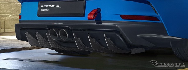 ポルシェ 911 GT3 新型の純正オプション「マンタイパフォーマンスキット」装着車