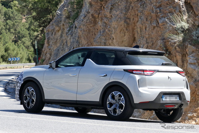DS 3 クロスバック 改良新型プロトタイプ(スクープ写真)
