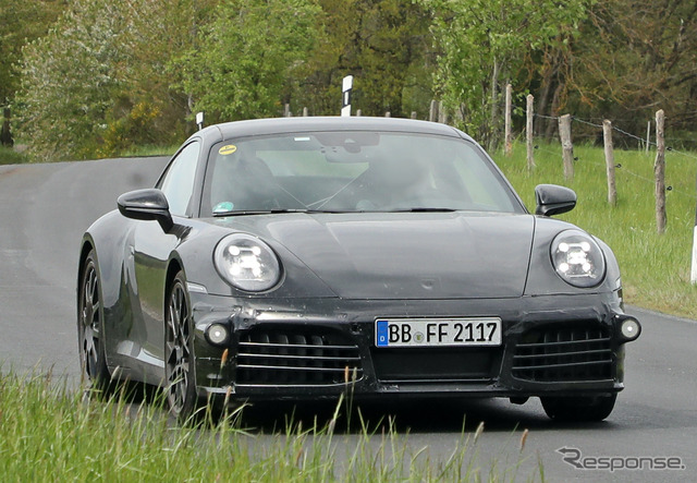 ポルシェ 911 クーペ＆カブリオレ 改良新型プロトタイプ（スクープ写真）