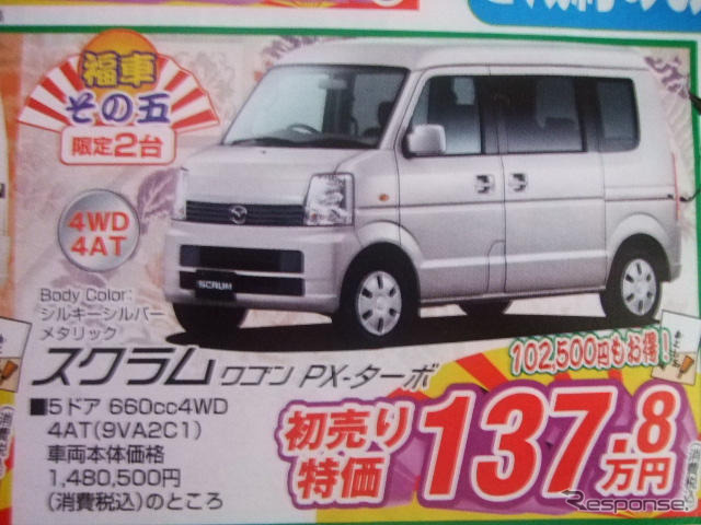 【成人の値引き情報】このプライスで軽自動車を購入できる!!
