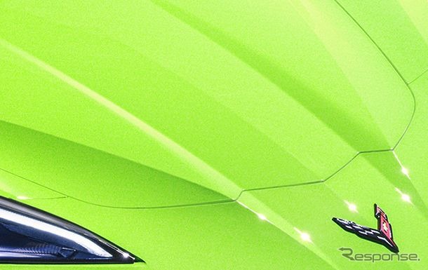 シボレー・コルベット Z06 新型のミントグリーン仕様
