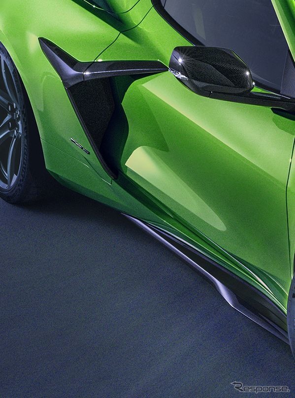 シボレー・コルベット Z06 新型のミントグリーン仕様