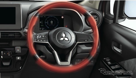 三菱eKクロスEV:ステアリングヒーター