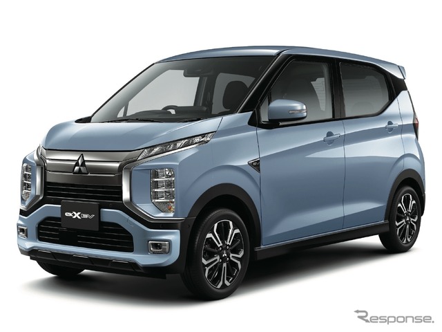 三菱eKクロスEV P、ミストブルーパール