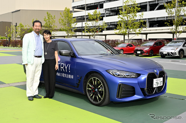 有明ガーデン(東京都江東区)にて開催した「レスポンス読者限定EV・PHEV試乗会」