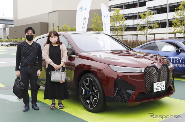 有明ガーデン(東京都江東区)にて開催した「レスポンス読者限定EV・PHEV試乗会」