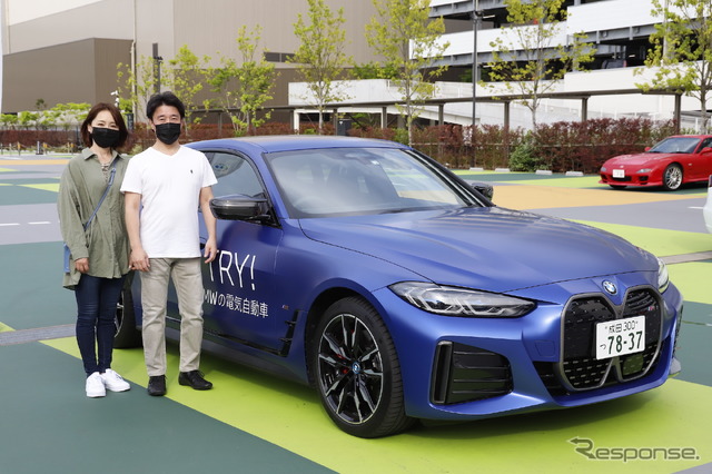 有明ガーデン(東京都江東区)にて開催した「レスポンス読者限定EV・PHEV試乗会」