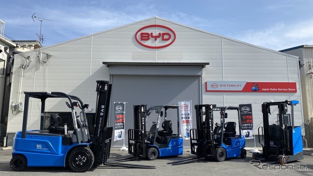 BYDのフォークリフト