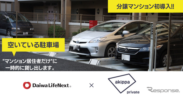 akippa private、分譲マンションに初導入