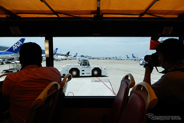 はとバス「羽田空港ベストビュードライブ」（R7376行程）画像はメディア公開時で特例もあり