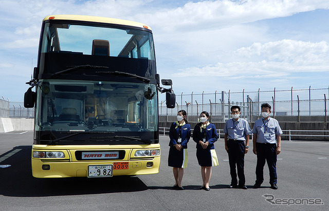 はとバス「羽田空港ベストビュードライブ」(R7376行程)画像はメディア公開時で特例もあり