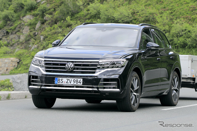 VW トゥアレグ 改良新型プロトタイプ(スクープ写真)
