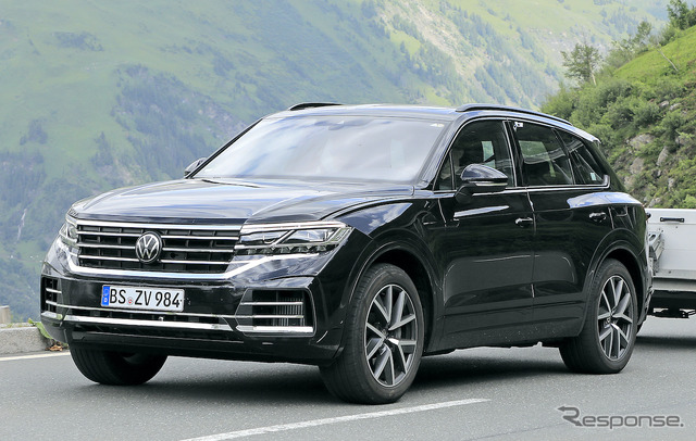 VW トゥアレグ 改良新型プロトタイプ(スクープ写真)