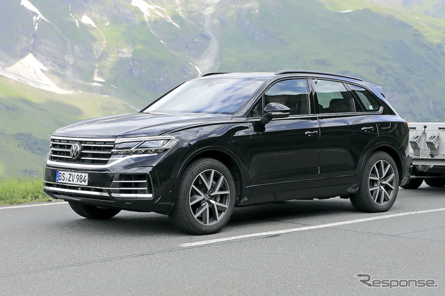VW トゥアレグ 改良新型プロトタイプ(スクープ写真)
