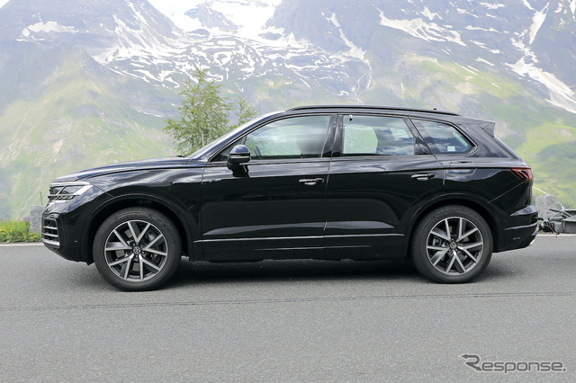 VW トゥアレグ 改良新型プロトタイプ(スクープ写真)