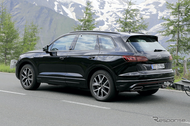 VW トゥアレグ 改良新型プロトタイプ(スクープ写真)
