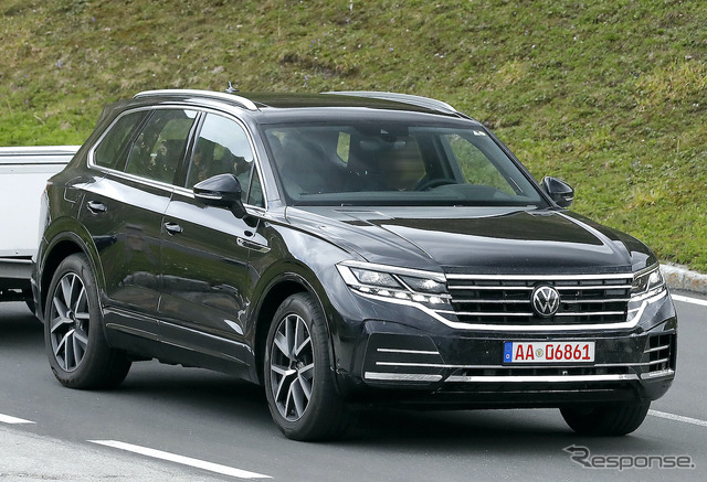 VW トゥアレグ 改良新型プロトタイプ(スクープ写真)