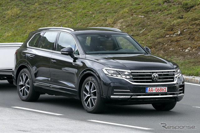 VW トゥアレグ 改良新型プロトタイプ(スクープ写真)