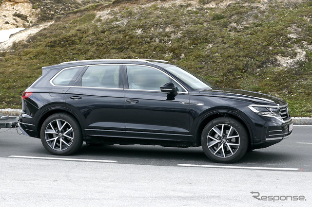 VW トゥアレグ 改良新型プロトタイプ(スクープ写真)