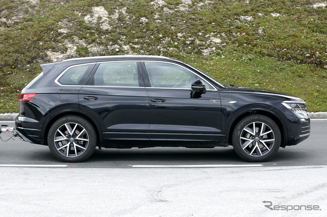 VW トゥアレグ 改良新型プロトタイプ(スクープ写真)