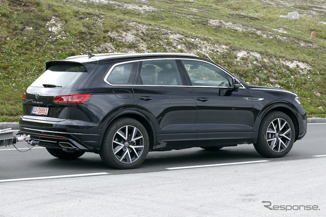 VW トゥアレグ 改良新型プロトタイプ(スクープ写真)