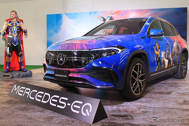 メルセデスベンツ『EQA』の『ソー：ラブ＆サンダー』ラッピング車