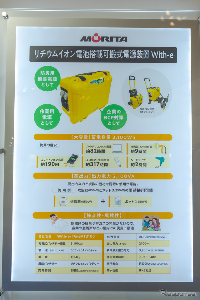 個人でも購入は可能とのこと。1泊程度のキャンプで使うなら、電気使い放題も可能かもしれない。