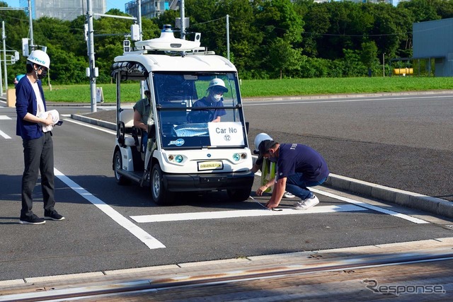 指定された枠内に正確に停止できるかも評価の対象となる