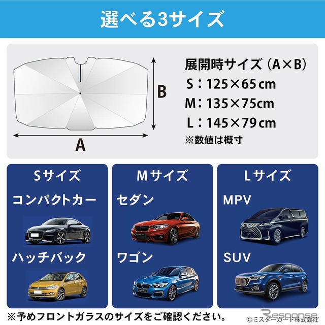 選べる3サイズ