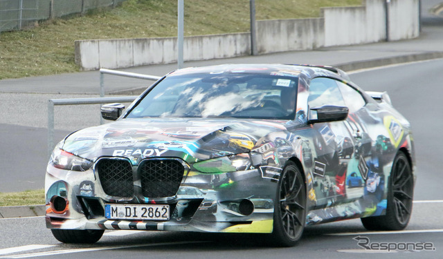 BMW M4 3.0 CSL オマージュ プロトタイプ(スクープ写真)