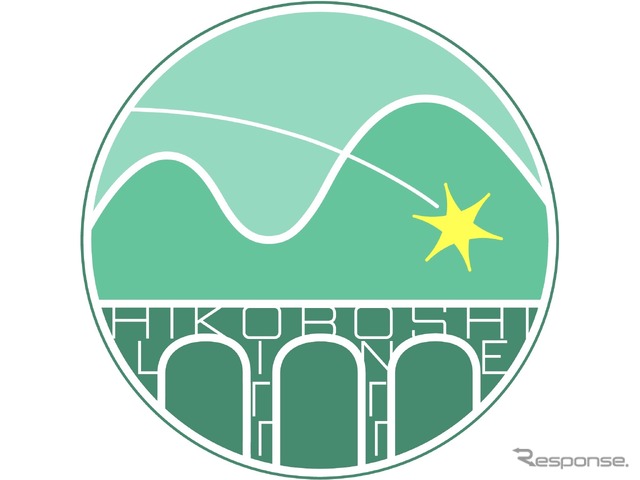 沿線の山並をイメージした「やまなみ」、地域の星となるように未来に願いを込めた「ひこぼし」、日田彦山線のめがね橋をイメージした「めがね橋」を描き、「ともに輝く」という想いを込めたという。