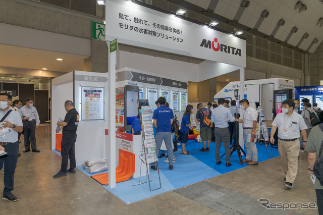 モリタの軽量止水板：駐車場への浸水を軽減する…地域防災EXPO