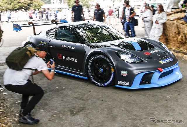 ポルシェ 718 ケイマン GT4 e パフォーマンス(グッドウッド2022)