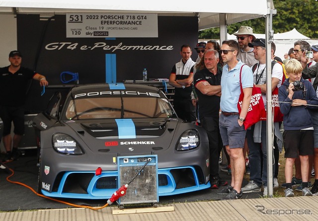 ポルシェ 718 ケイマン GT4 e パフォーマンス(グッドウッド2022)