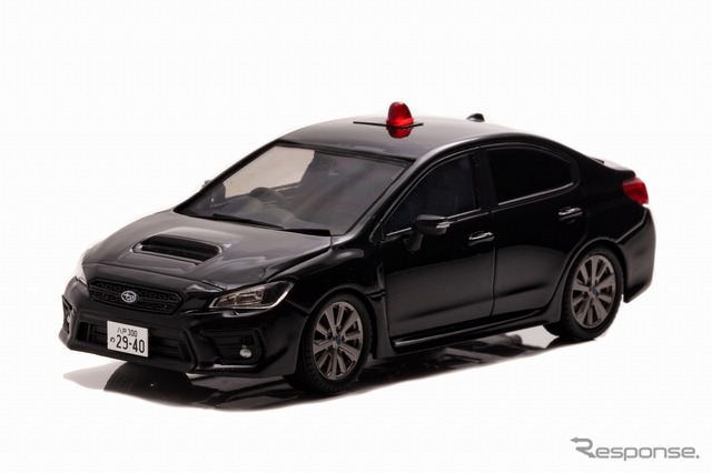スバル WRX S4 2.0GT Eye Sight 2018 青森県警察交通部交通機動隊車両(覆面 黒・1/43スケールモデル)