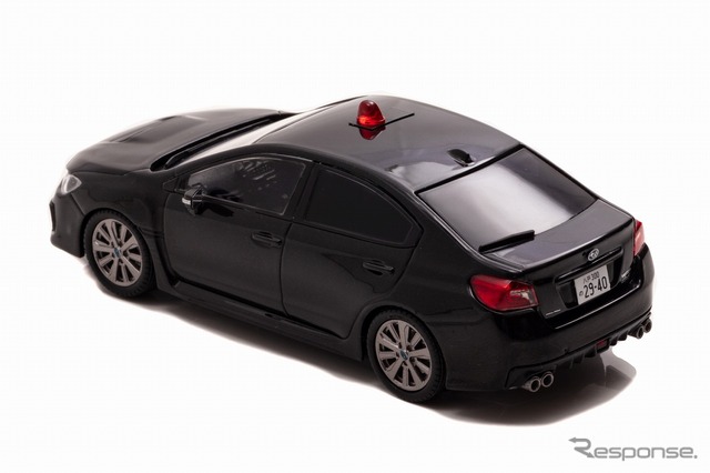 スバル WRX S4 2.0GT Eye Sight 2018 青森県警察交通部交通機動隊車両(覆面 黒・1/43スケールモデル)