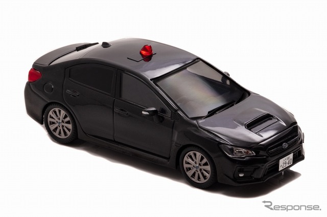 スバル WRX S4 2.0GT Eye Sight 2018 青森県警察交通部交通機動隊車両(覆面 黒・1/43スケールモデル)