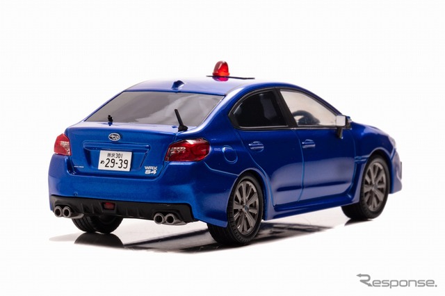 スバル WRX S4 2.0GT Eye Sight 2019 埼玉県警察高速道路交通警察隊車両(覆面 青・1/43スケールモデル)