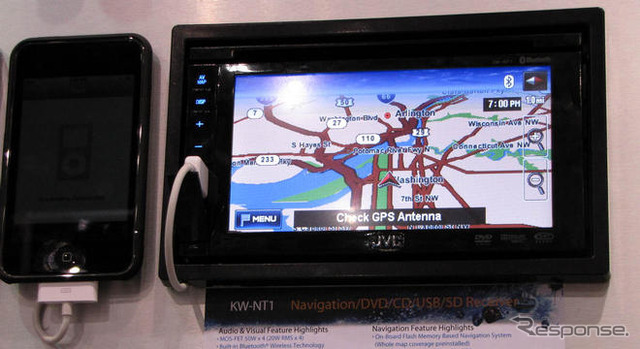 【CES 09】JVC、北米向け新型カーナビを展示