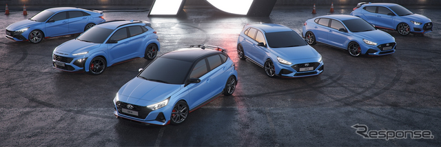ヒョンデの高性能ブランドの「N」の現行ラインナップ(参考)