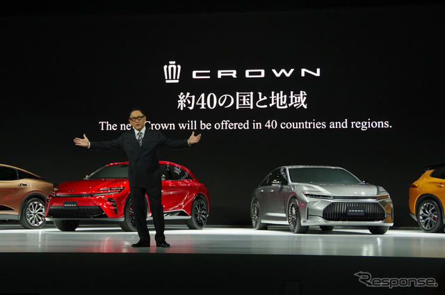 トヨタ自動車の豊田社長(新型クラウン発表会)