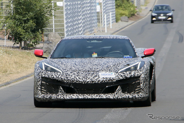 シボレー コルベット 初の電動モデル(PHEV)プロトタイプ(スクープ写真)
