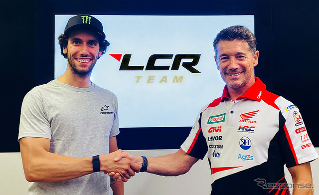 アレックス・リンス選手（左）とルーチョ・チェッキネロ氏（右）