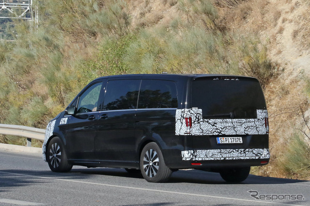 メルセデスベンツ EQV 改良新型プロトタイプ(スクープ写真)