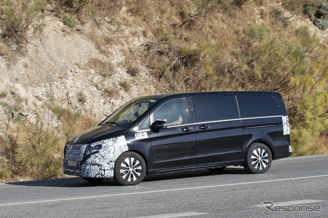 メルセデスベンツ EQV 改良新型プロトタイプ(スクープ写真)