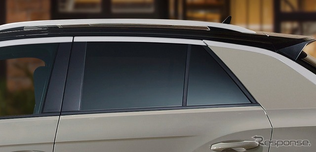 VW Tロック シルバールーフレール/ダークティンテッドガラス(リヤ/リヤ左右、UVカット機能付)