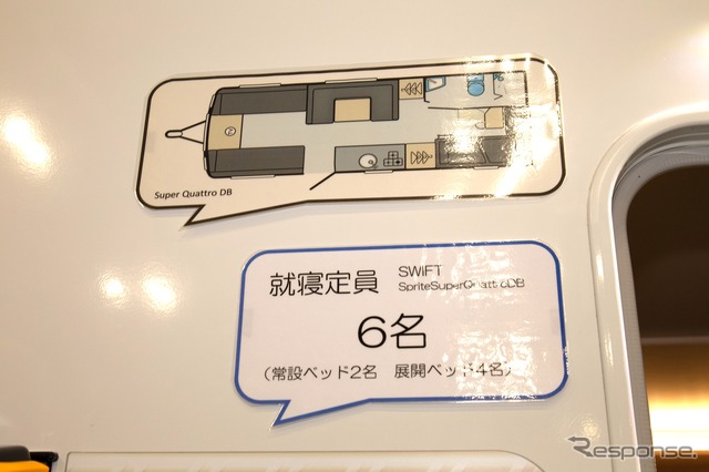 トーザイアテオあつかいSwift Sprite Super Quattro DB(東京キャンピングカーショー2022)