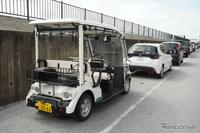 「美浜シェアカート」は軽自動車よりも小さいので縦列駐車も楽々