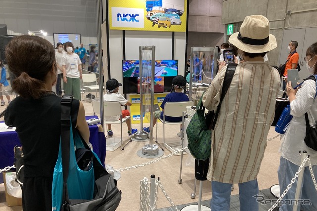 脳波測定で未来の車社会を体験(NOK/キッズエンジニア2022)